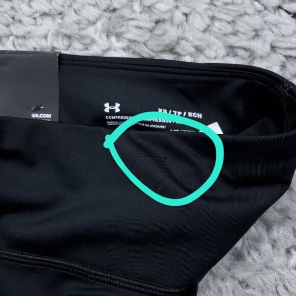 Under Armour Black Mileage Run Capris Cropped Running Leggings Heatgear Size XS - Picture 6 of 9